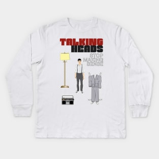 Talking Heads Stop Making Sense David Byrne Paper Doll Kids Long Sleeve T-Shirt